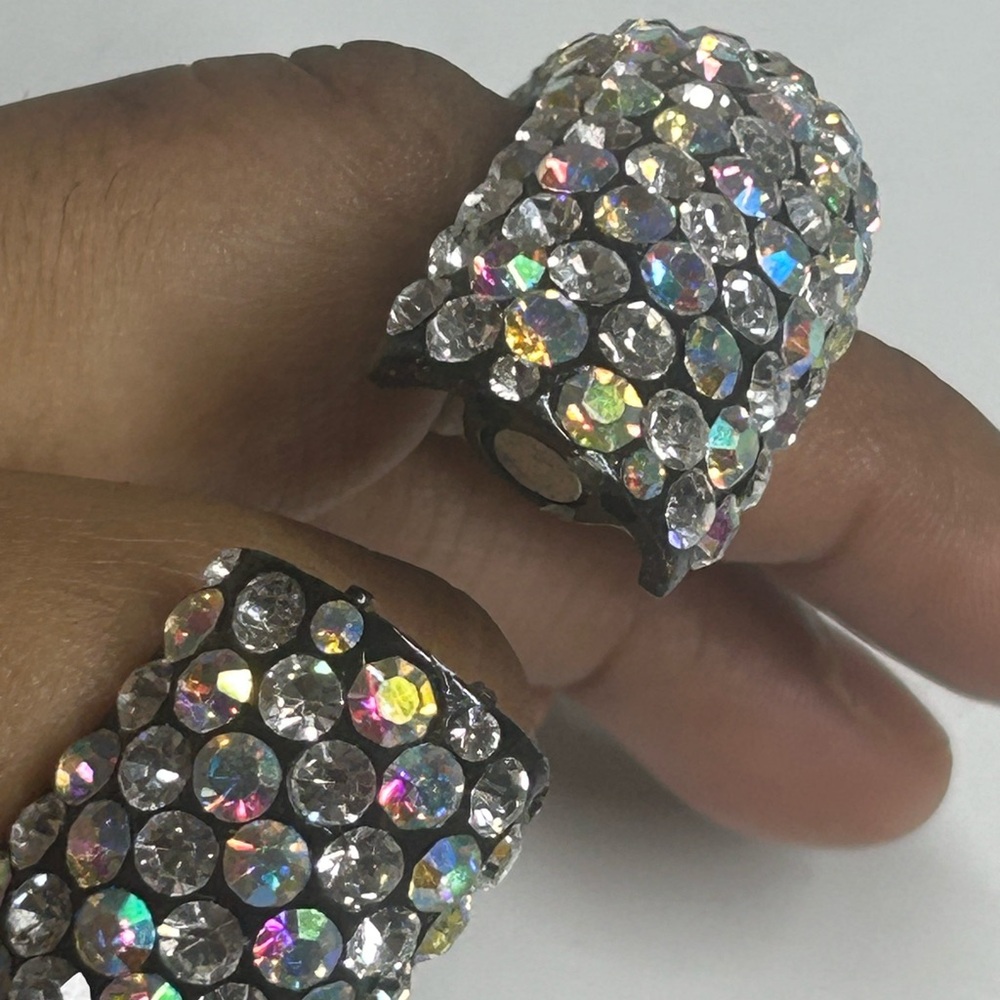 Elegant Silver Crystal Bracelet View 2